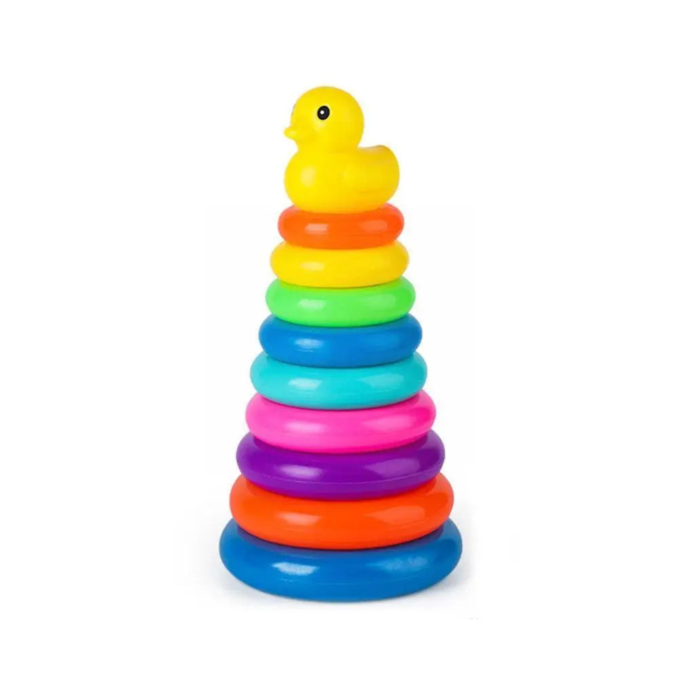 Animal Rainbow Stacking Ring Tower Stapelring Kids Montessoris Toys Early Education Teaching Aids Wood Baby Toys Gift Stack