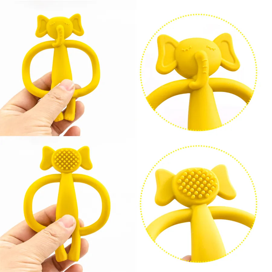 New Kids Teething Silicone Nursing Teether Gifts Newborn Dental Care Durable Teether Toys Teething Infant Chewing Toy Baby Stuff