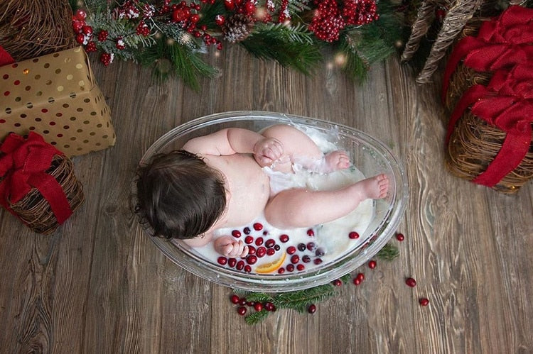 Newborn Photography Props Transparent Bathtub Bucket Baby Photography Furniture Boy Girl Boy Fotografie Accessoires Posing Props